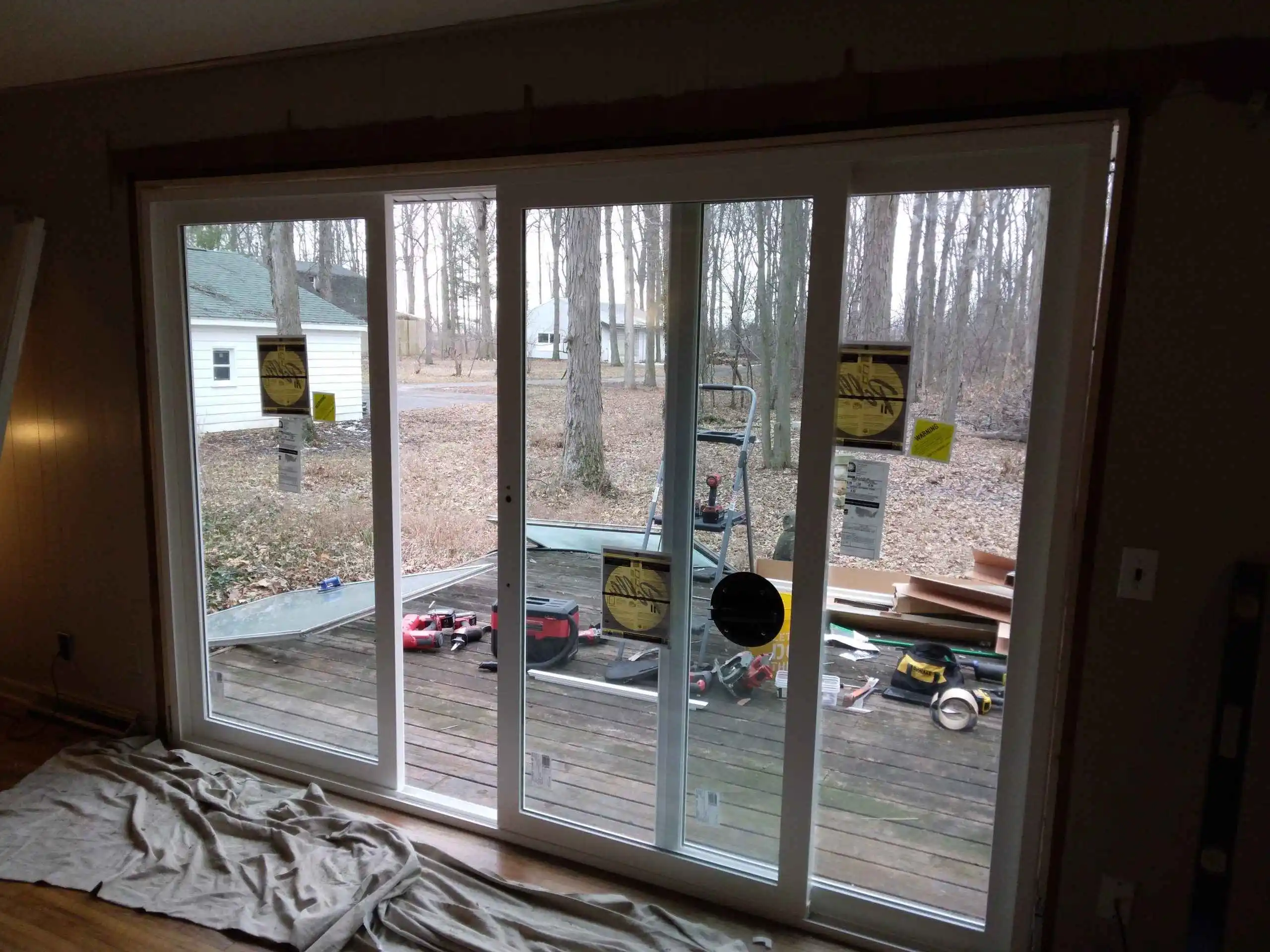 Completed replacement window installation